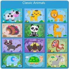 Sofistar Rajzfilm matrica játékok (12 db) - állatok