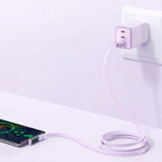 Mcdodo USB-C kábel, szögletes, erős, szupergyors, Mcdodo, 100W, 1,8M, lila CA-3424
