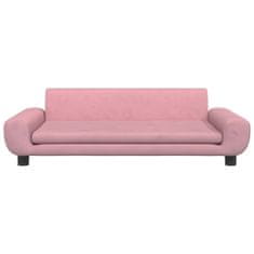 Vidaxl rózsaszín bársony gyerek kanapé 100 x 54 x 33 cm 3196382