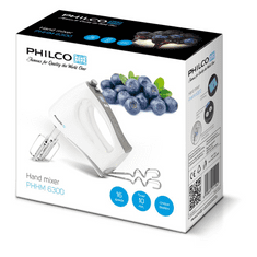 Philco PHHM 6300 kézi habverő LCD kijelzővel fehér (PHHM 6300)