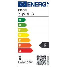 EMOS LED fényforrás matt E27 9W természetes fehér (3db/csomag) (ZQ5140.3)