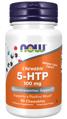 NOW Foods 5-HTP, 100 mg, 90 rágótabletta