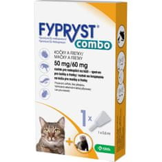 Fypryst combo spot-on 50/60mg macska és vadászgörény 1 tabletta