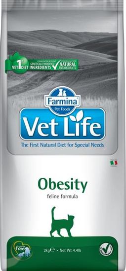 Vet Life Natural Feline Dry Obesity 2 kg