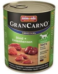 Animonda Gran Carno marhahús konzerv + kacsaszív - 800 g