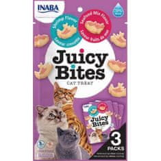 Inaba Juicy Bites macska snack garnélarák és tenger gyümölcsei