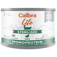 Calibra Cat Life Cons. Sterilizált kacsa 200g