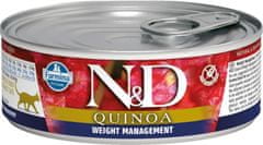 N&D QUINOA Cat cons. Weight Management Bárány és brokkoli 80 g