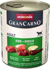 Animonda Gran Carno marhahús + szarvashús + alma konzerv - 800 g