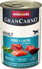 Animonda Gran Carno marhahús + lazac + spenót konzerv - 400 g