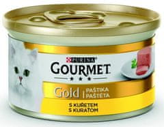 Purina Gourmet Gold konz. macskapástétom csirkével 85g