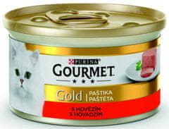 Purina Gourmet Gold konz. macskapástétom finom marhahússal 85g