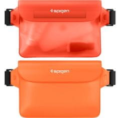 Spigen A620 2x univerzális vízálló tok, narancssárga