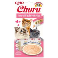 Inaba Churu macska snack Tonhal lazac ízesítéssel 4x 14g