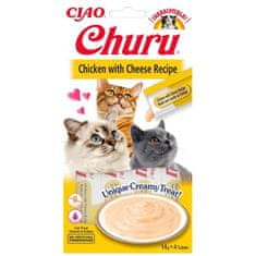 Inaba Churu macska snack Csirke sajt ízesítéssel 4x 14g