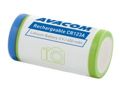 Avacom Újratölthető fényképezőgép akkumulátor CR123A 3V 450mAh 1.4Wh