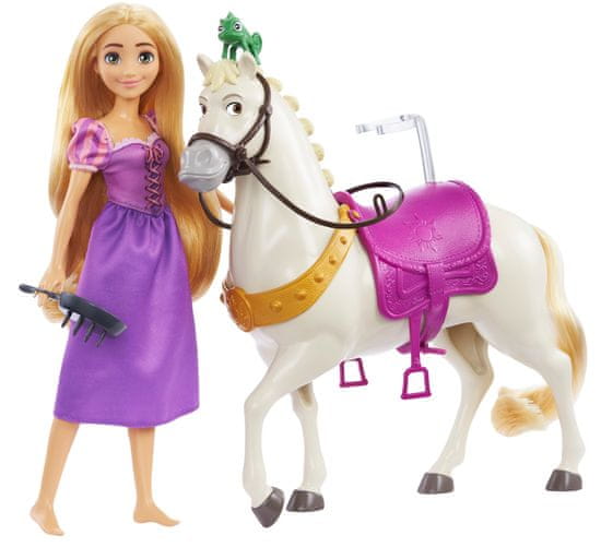 Disney Princess játékbaba Aranyhaj és Maximus HLW23
