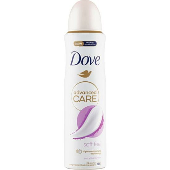 Dove Izzadásgátló spray Advanced Care Soft Feel Peony & Amber (Anti-Perspirant) 150 ml