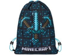 BAAGL Minecraft edzőtáska - kék fejsze és kard