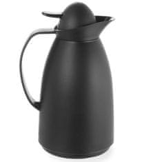 shumee Üvegbetétes termosz kávéhoz és teához, fekete kapacitású 1L - Hendi 449608