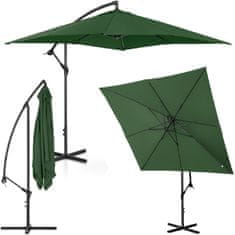shumee Kerti esernyő négyzet alakú rúdon 250 x 250 cm zöld