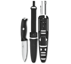 Victorinox 3.0903.3F Venture Pro Black kültéri kés 10,5 cm, fekete, TPE, tok (tartozék)