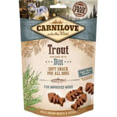 Carnilove Dog Semi Moist Snack Pisztráng kaporral dúsítva 200 g