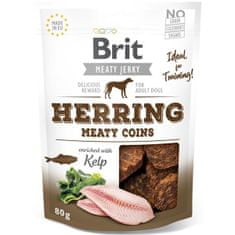 Brit Dog Jerky Hering húsos érmék 80g