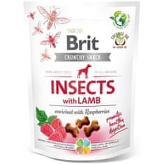 Brit Care Dog Crunchy Cracker Insect bárányhússal, málnával dúsítva 200 g