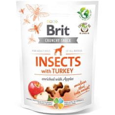 Brit Care Dog Crunchy Cracker rovarok pulykával és almával 200 g