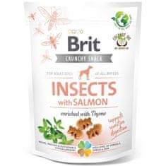 Brit Care Dog Crunchy Cracker Ropogós rovarok lazaccal, kakukkfűvel dúsítva 200 g