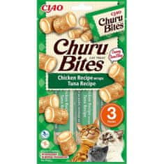 Inaba Churu Bites macska snack csirke, tonhal 3x10g