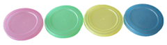 Fedél OMNIA 11cm műanyag, pasztell színek (4db)