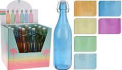 Koopman Palack karos kupakkal 1000ml egyszínű üveg - változatok vagy színek keveréke