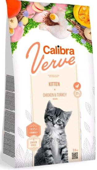 Calibra Cat Verve Grain Free Cica csirke és pulyka 3,5 kg