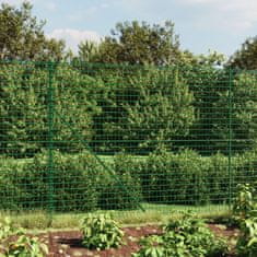 shumee zöld dróthálós kerítés illesztőperemmel 1,4x10 m