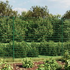 Vidaxl zöld dróthálós kerítés illesztőperemmel 1,8 x 10 m 154165