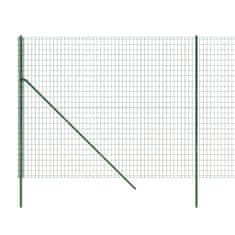 Vidaxl zöld horganyzott acél drótkerítés 2,2 x 10 m 154055