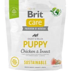 Brit Care Dog Sustainable Puppy Csirke+Rovar 1 kg