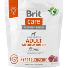 Brit Care Dog Hypoallergén felnőtt közepes fajtájú bárány 1 kg