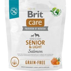 Brit Care Dog Gabonamentes Senior & Light Lazac 1 kg