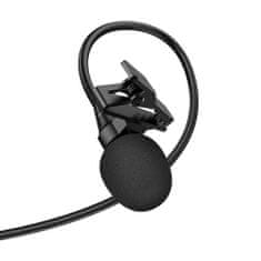Hoco L14 Lavalier mikrofon 3.5mm mini jack, fekete
