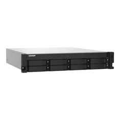 QNAP TS-832PXU NAS Rack (2U) Ethernet/LAN csatlakozás Alumínium, Fekete AL324 (TS-832PXU-4G)