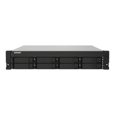 QNAP TS-832PXU NAS Rack (2U) Ethernet/LAN csatlakozás Alumínium, Fekete AL324 (TS-832PXU-4G)