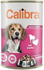 Calibra Dog borjúhús+pulykakonzerv mártásban 1240 g