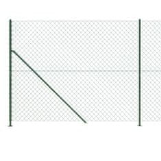 Vidaxl zöld drótkerítés illesztőperemmel 1,8 x 25 m 153949