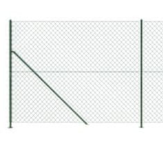 Vidaxl zöld drótkerítés illesztőperemmel 1,8 x 10 m 153941