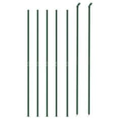 Vidaxl zöld dróthálós kerítés illesztőperemmel 1,8 x 10 m 154165