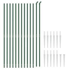 shumee zöld dróthálós kerítés cövekekkel 1,6x25 m