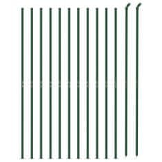 Vidaxl zöld dróthálós kerítés illesztőperemmel 1,8x25 m 154157